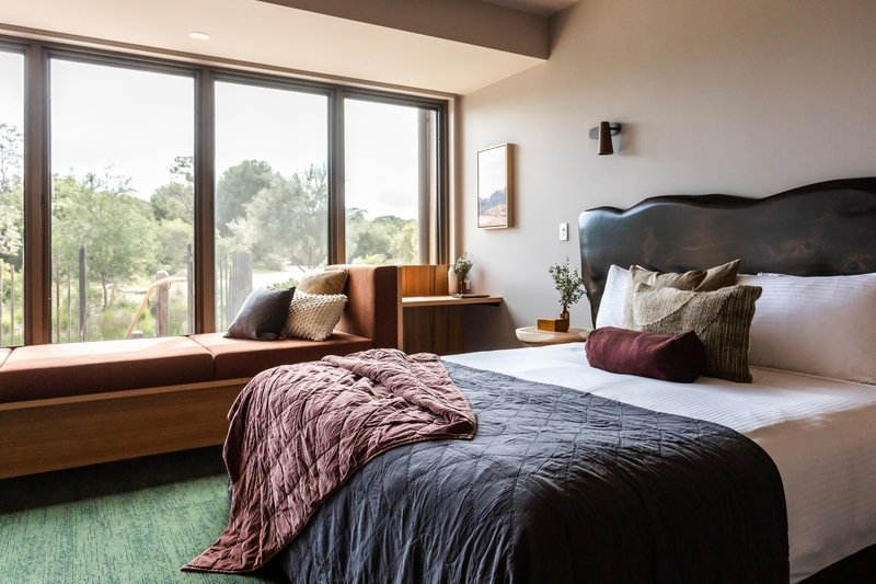 The interior of an Eco Lodge room